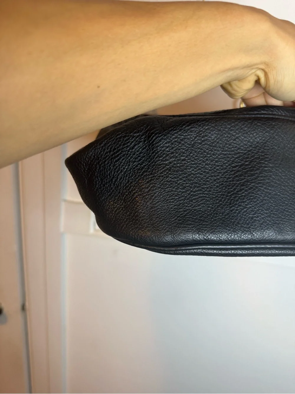 Marc by Marc Jacobs Black Pebbled Leather Hobo Bag